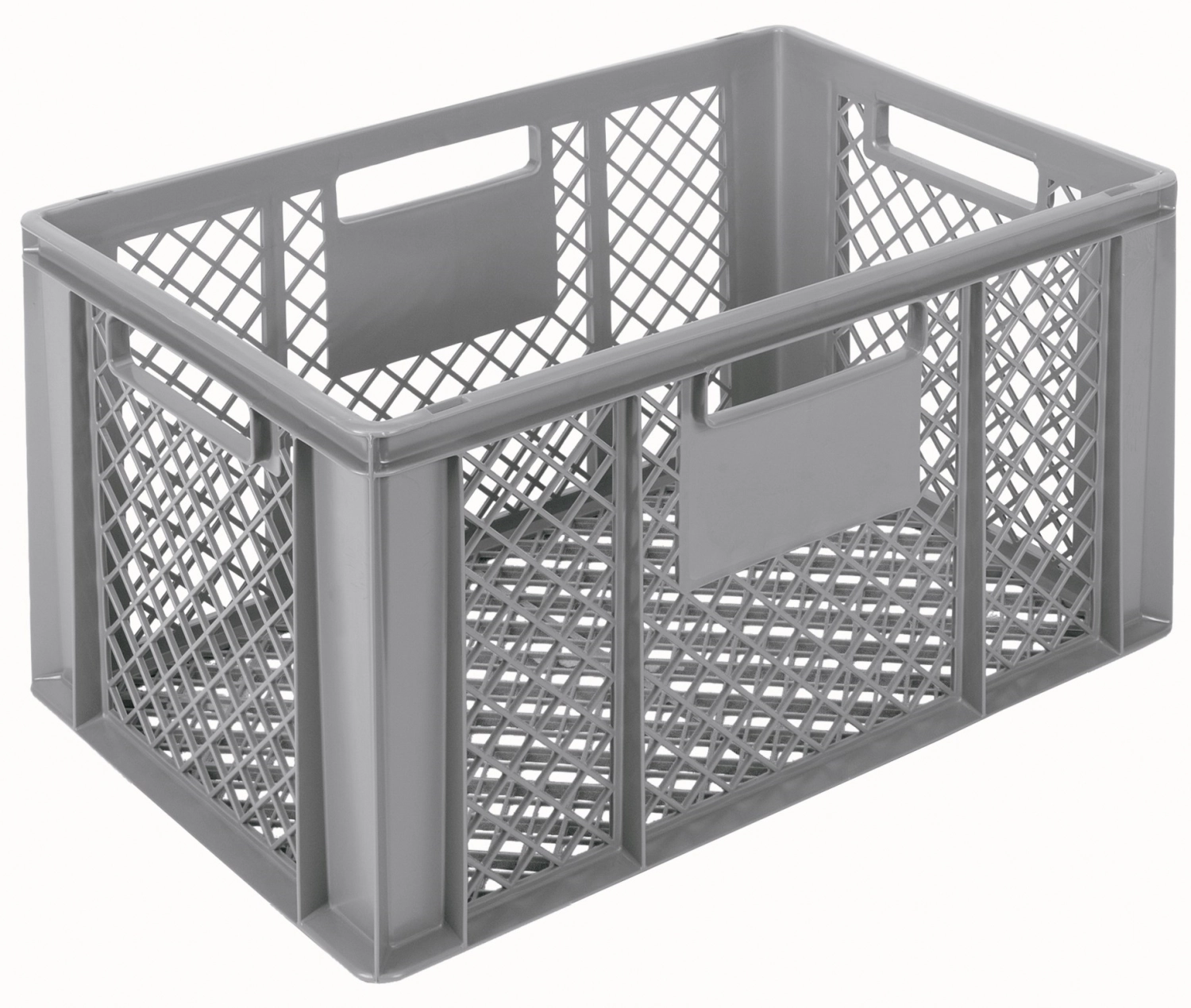 Behälter grau 60x40x32cm Standard Boden und Wände perforiert