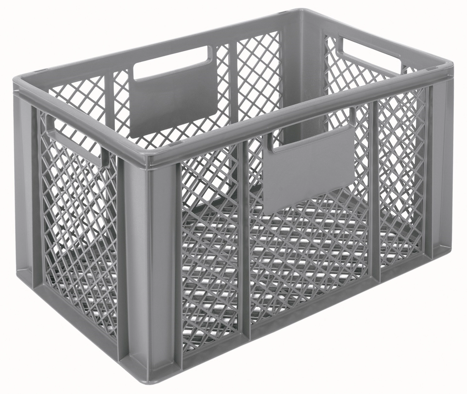 Bac gris 60x40x35cm standard fond et parois perforés