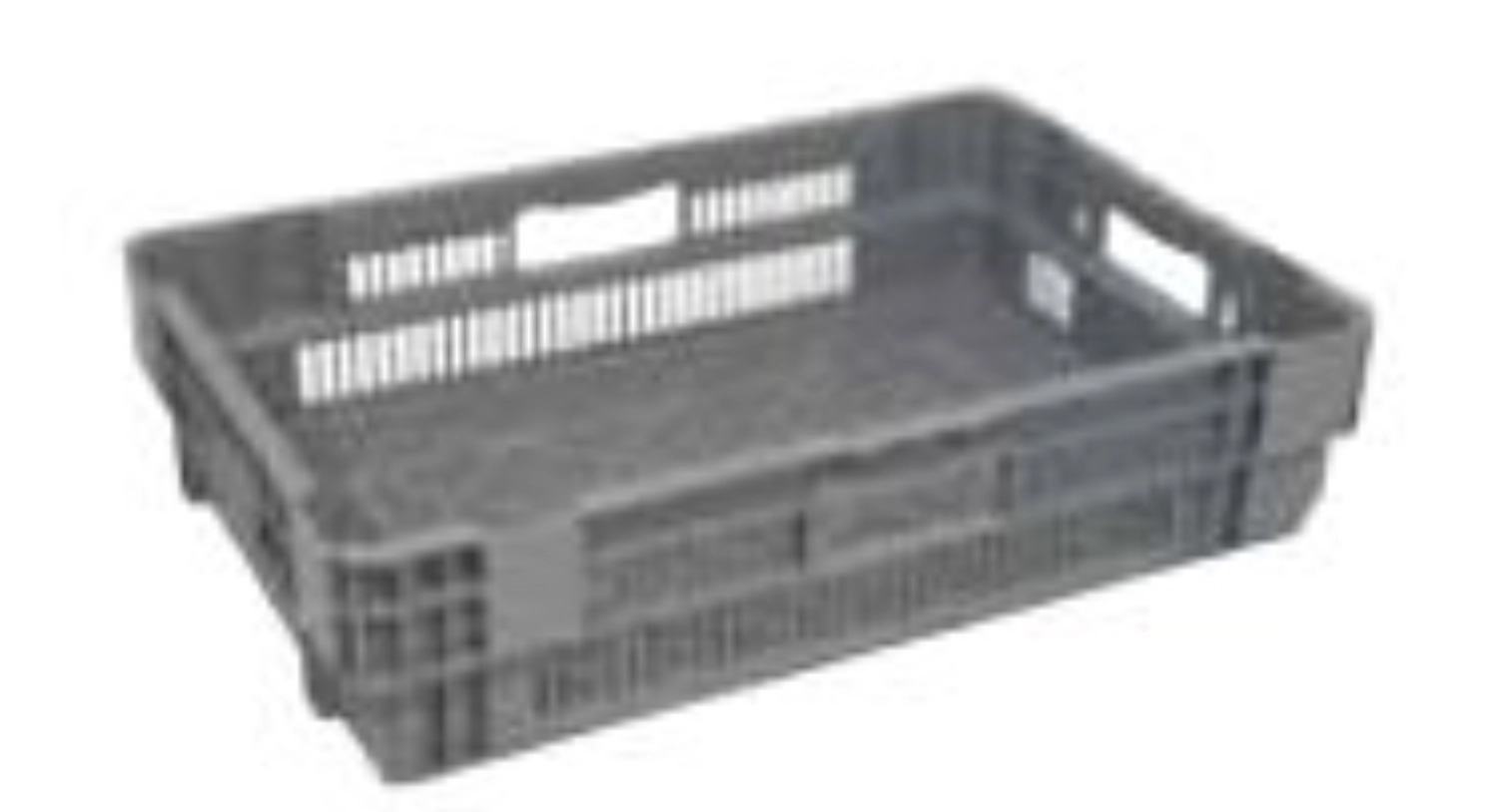 Bac gerbable EN gris 60x40x19cm fond/parois perforé