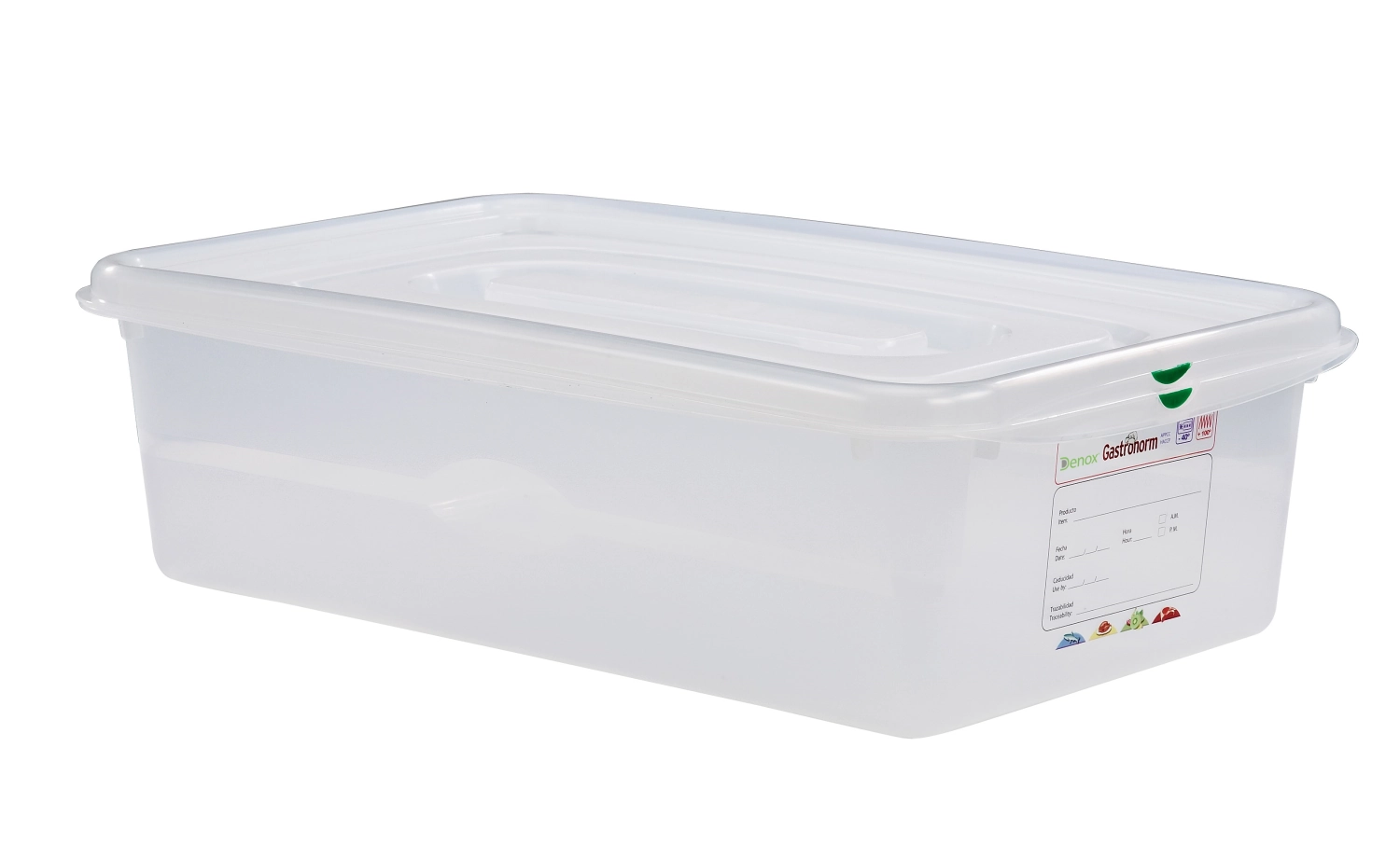 Bac de conservation GN1/1 15cm 21lt a. couvercle et clips