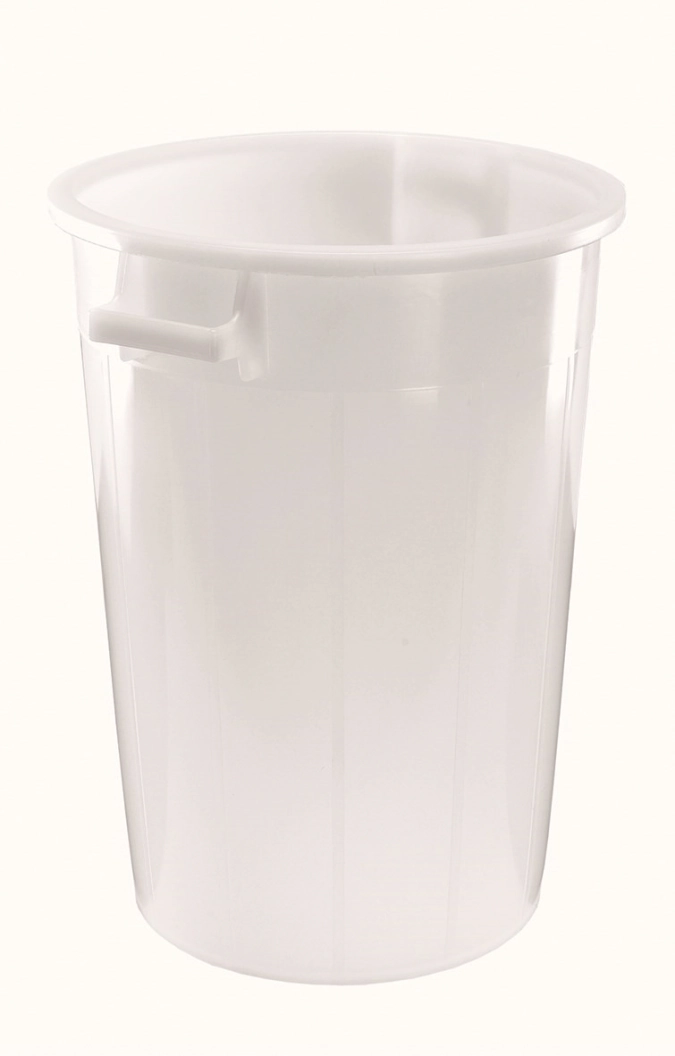 Fût conique foodsafe blanc 75lt 46x46cm H67cm