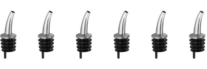 Set de 6 verseurs gastro forme courte