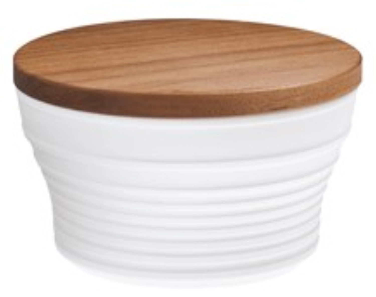 Pulse Zuckerdose, mittel mit Walnuss Deckel