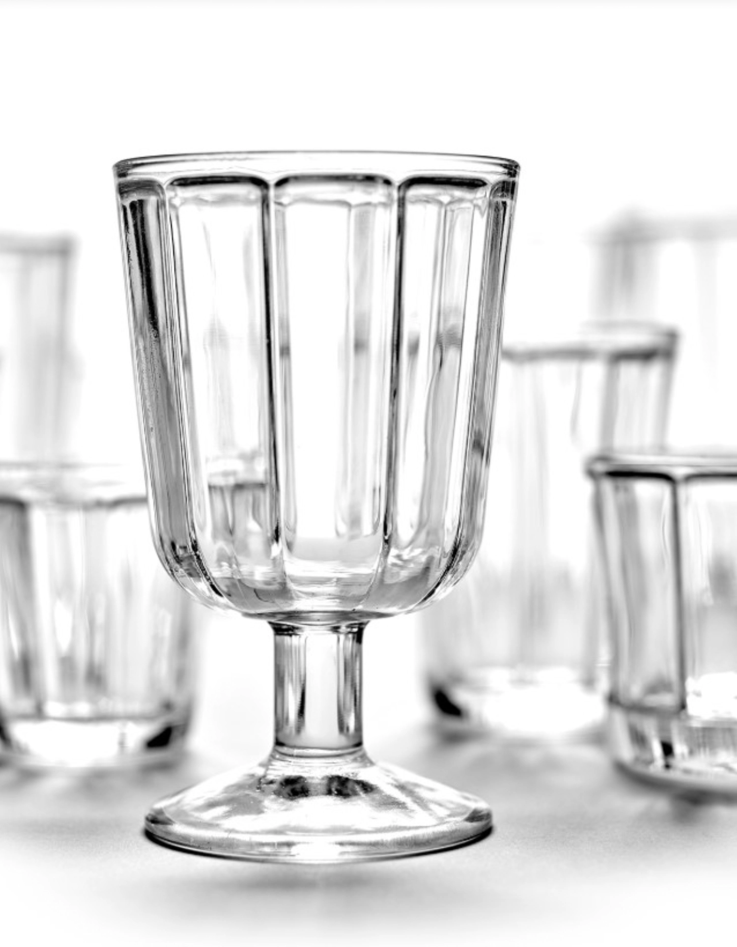 Surface verre à vin blanc