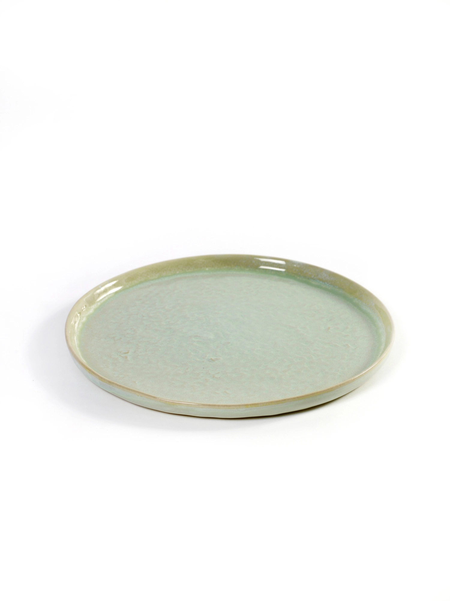 Pascale Naessens Assiette plate petite D22,5 H1,3 Aquagreen