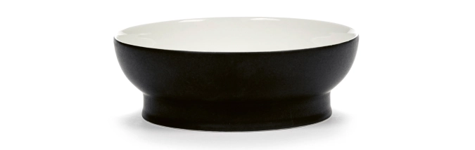 Ann Demeulemeester Bol D16cm Ra Black/Off-White