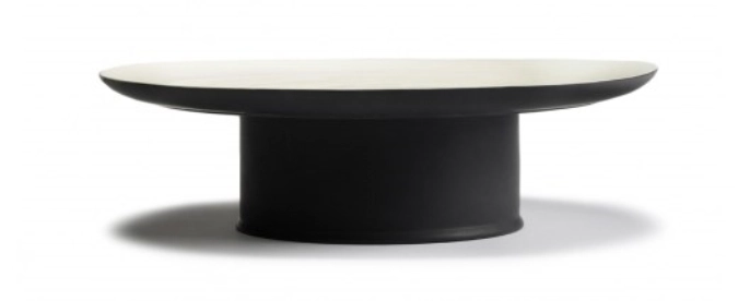 Ann Demeulemeester Présentoir à gâteaux D33cm Ra Black/Off-W