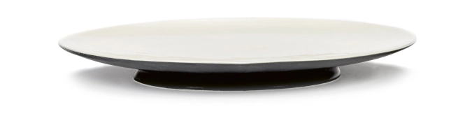 Ann Demeulemeester Assiette plate D24cm Ra Black/Off-White