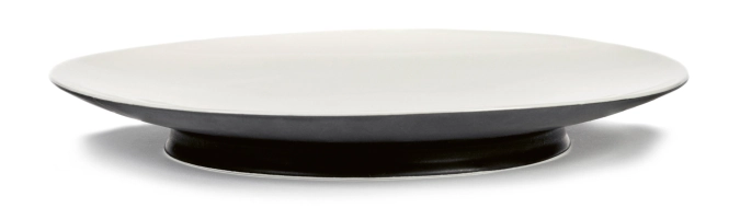 Ann Demeulemeester Assiette plate D28cm Ra Black/Off-White
