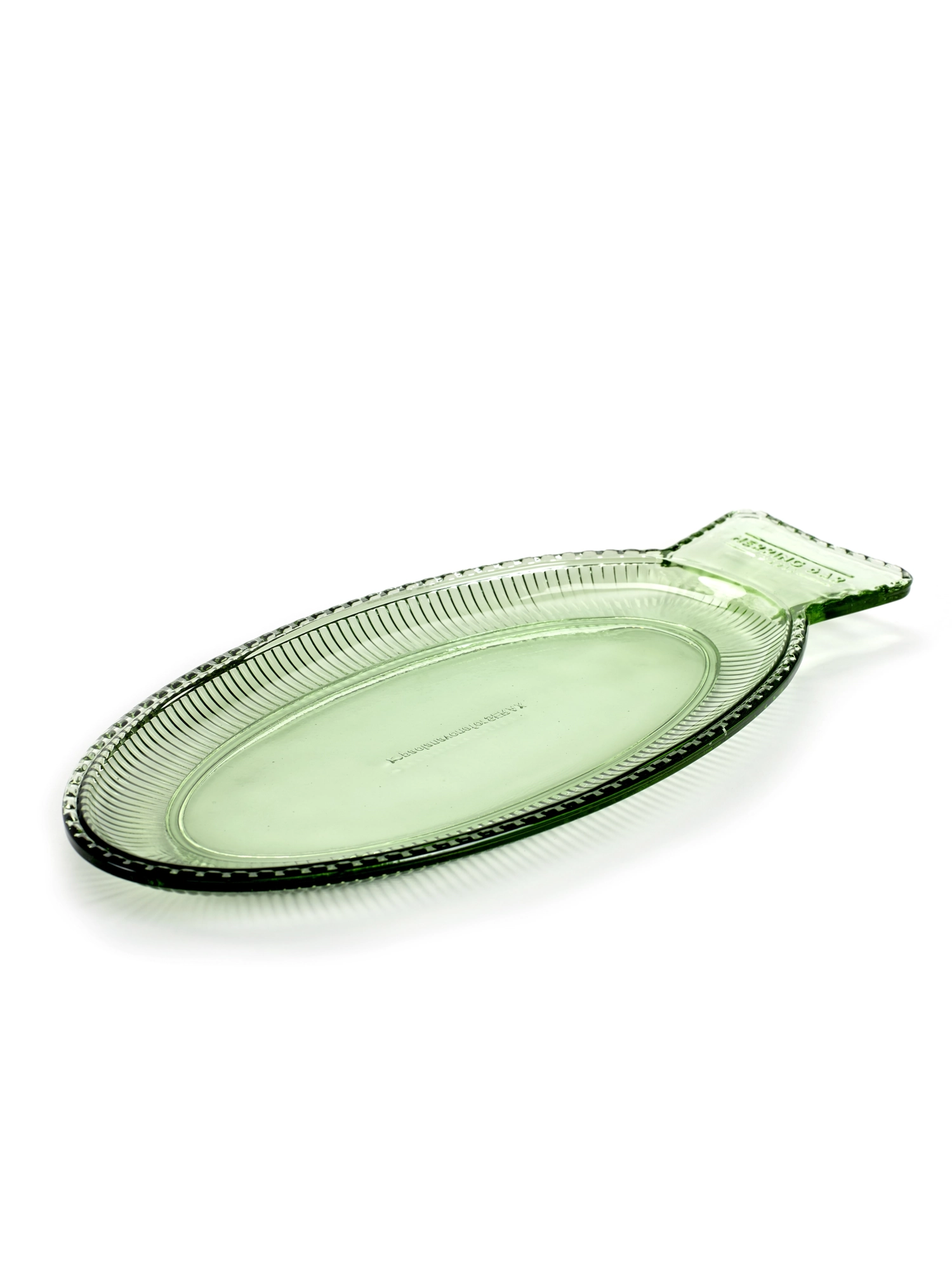 P. Navone Fish&Fish Plat plat 35X16X2.2cm Trans Green