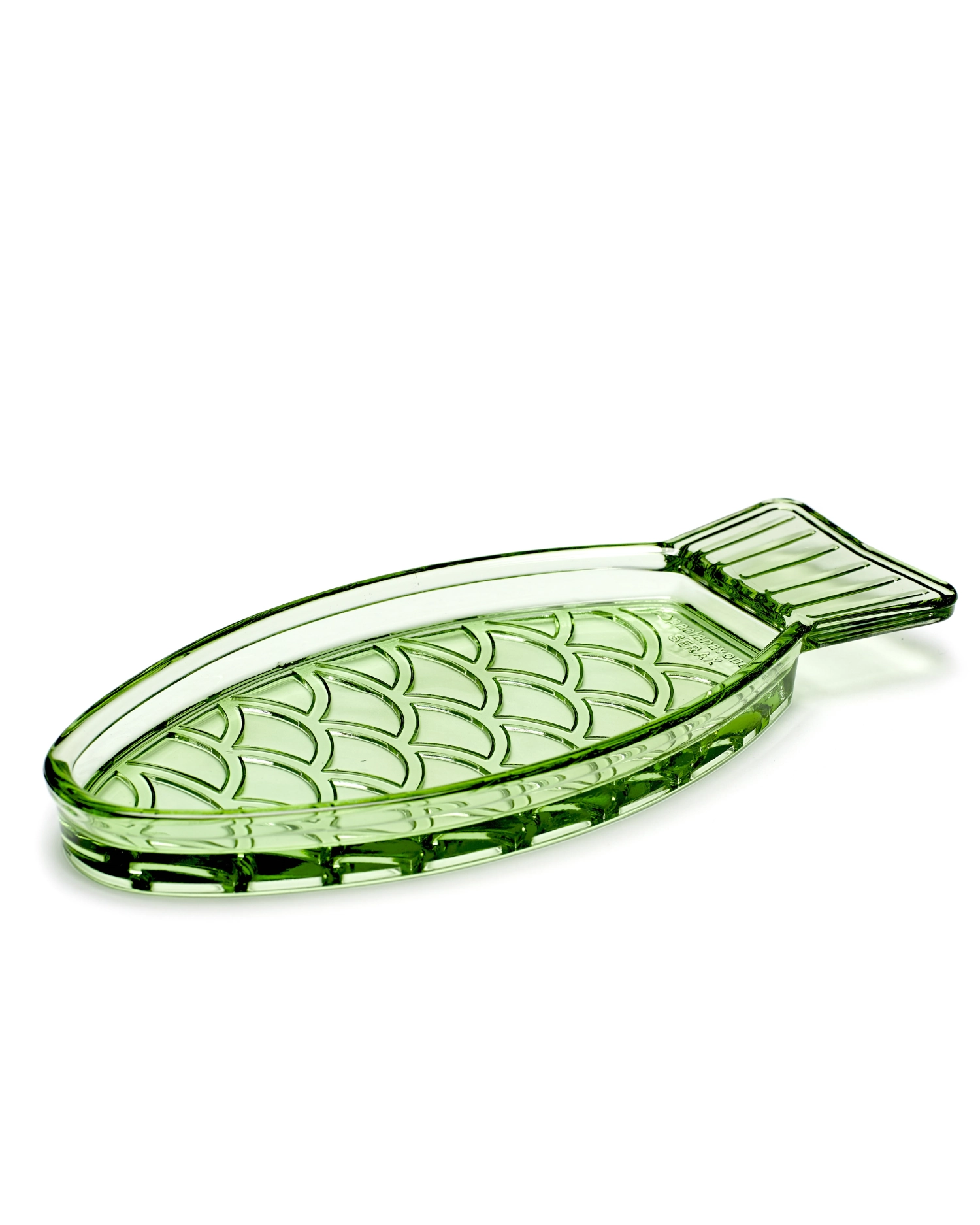 Paola Navone Fish&Fish plat 23X10X2cm Transparent Green