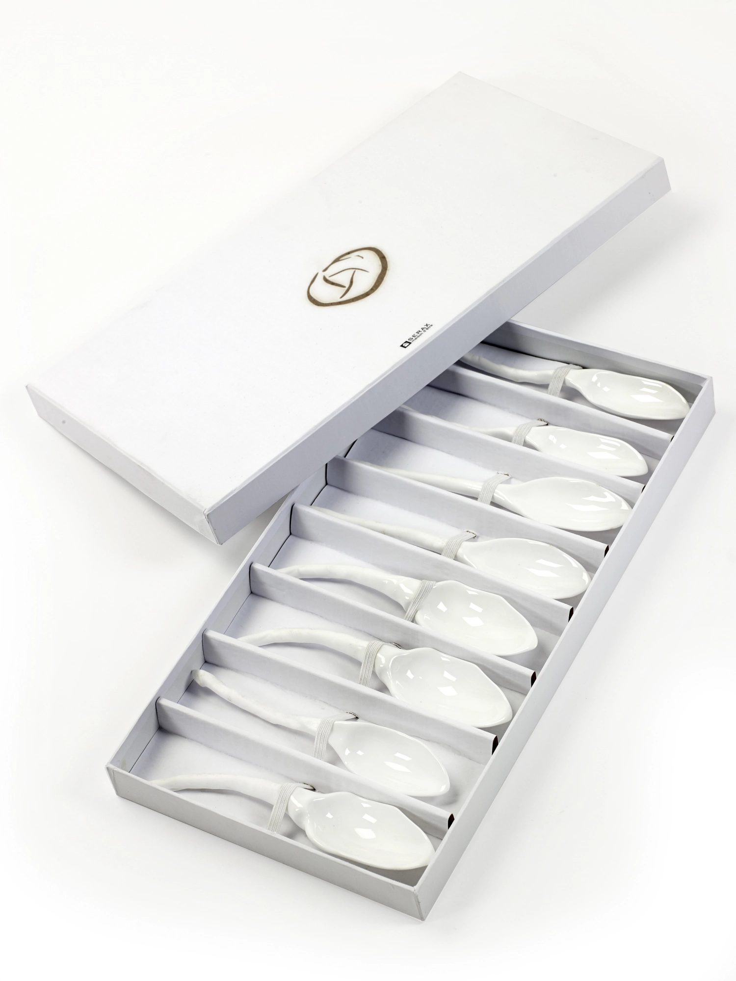 R. Van De Velde Perf. imperf. cuillères en GB 8 pcs. L18cm