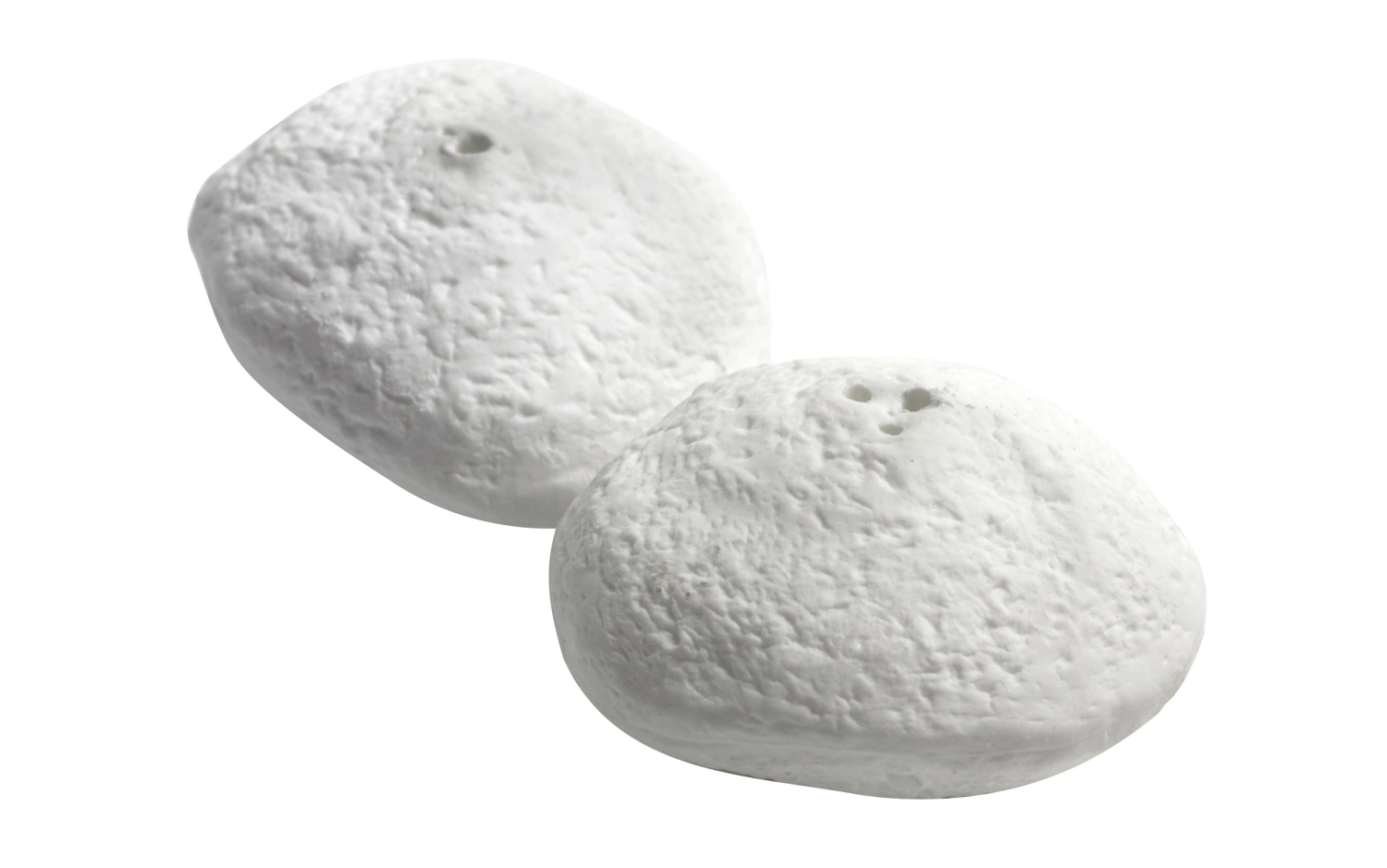 R. Van De Velde Per. Imperf. salière et poivrière D6X3cm