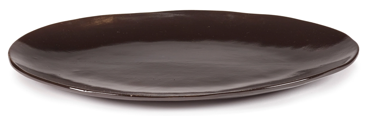 La Mère Assiette ovale 37.5x27.5x2 cm Ebony