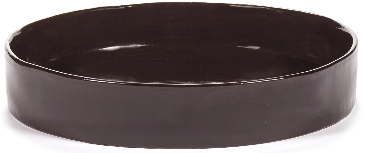 La Mère Assiette creuse L D25 H4.5 cm Ebony