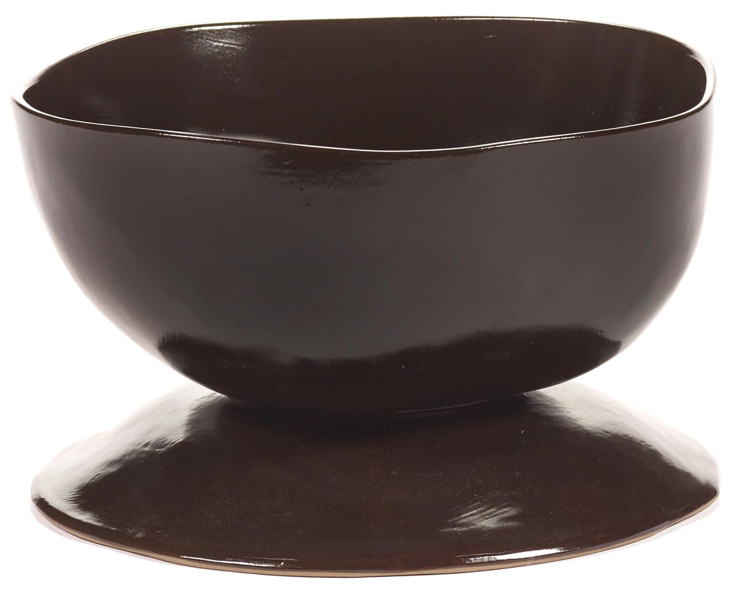 La Mère Coupelle haute sur pied L D20.5 H13 cm Ebony