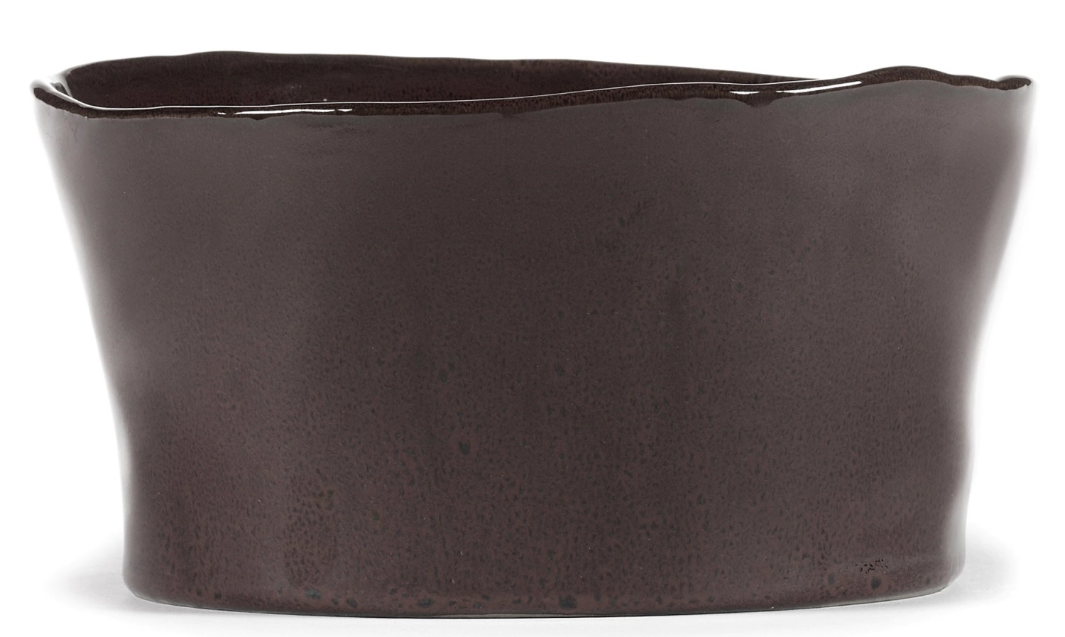 La Mère Plat haut droit D18 H9.5 cm Ebony