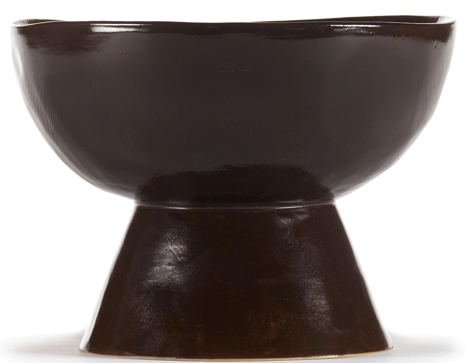 La Mère Plat haut grand pied D20.5 H14.5 cm Ebony