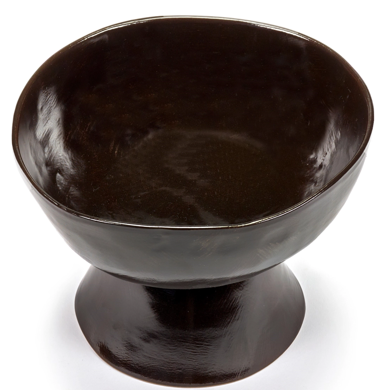La Mère Plat haut grand pied D20.5 H14.5 cm Ebony