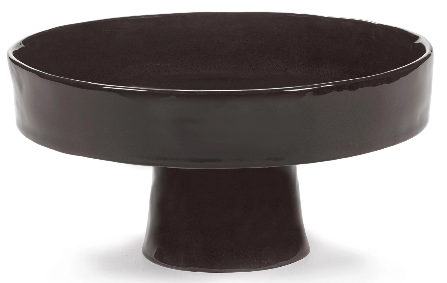 La Mère assiette creuse sur pied L D25 H12.5 cm Ebony