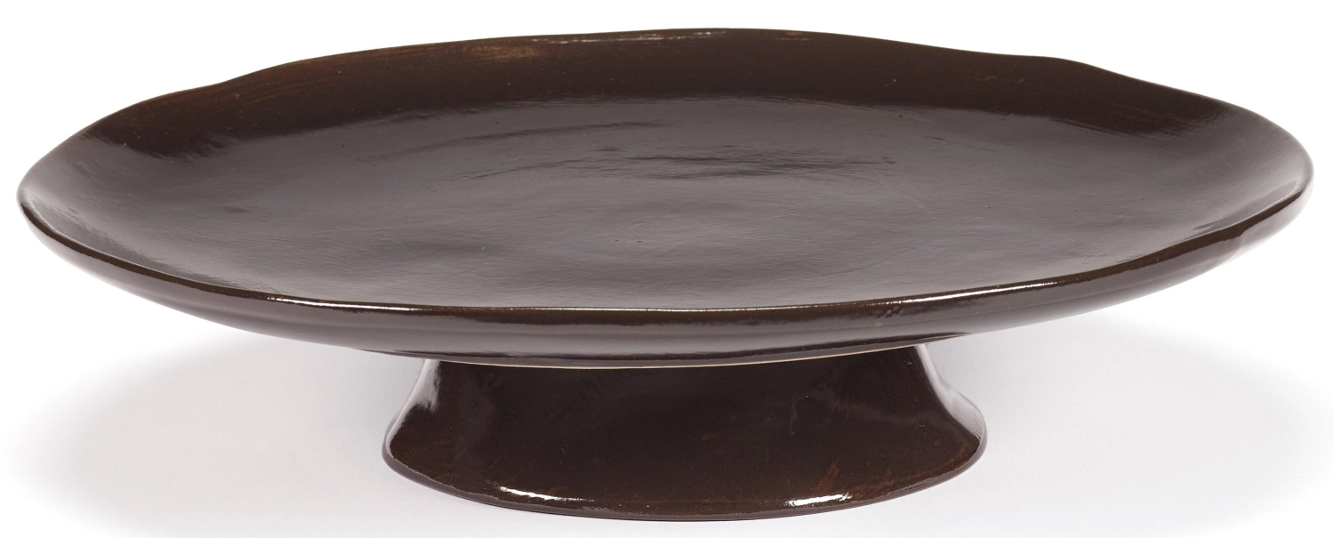 La Mère assiette grande sur pied D30.5 H6cn Ebony