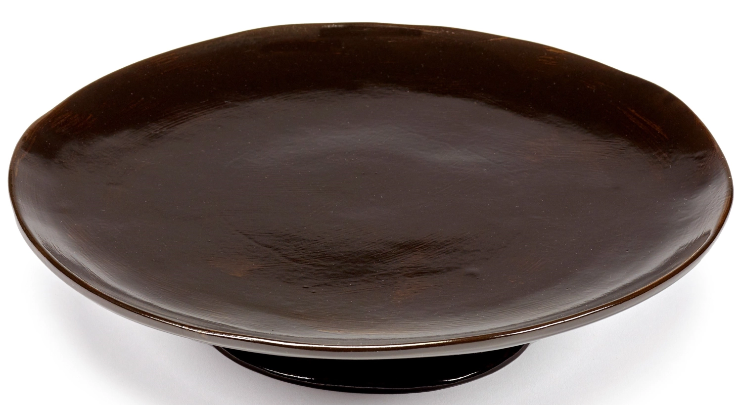 La Mère assiette grande sur pied D30.5 H6cn Ebony
