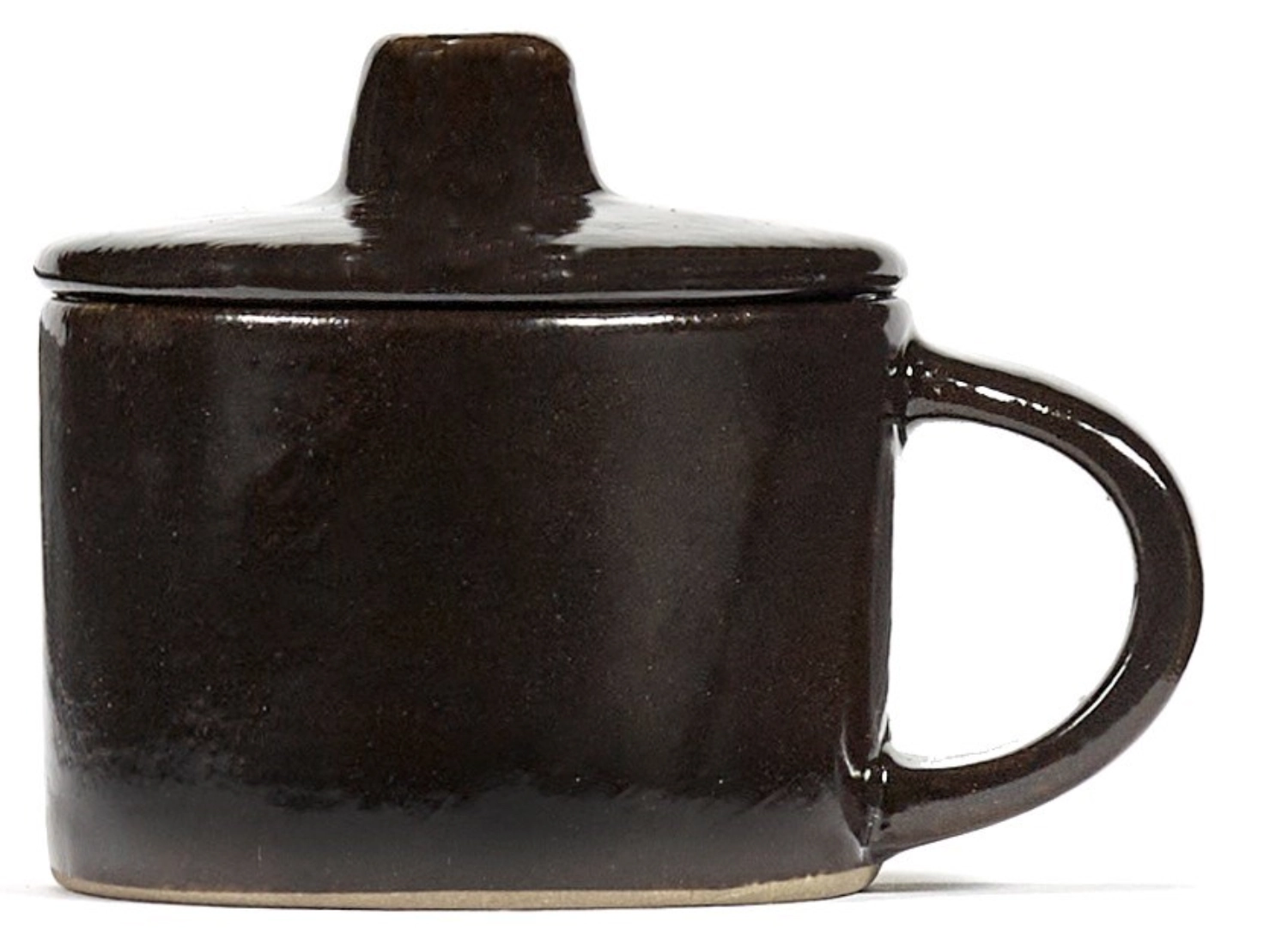 La Mère Tasse à café a. couvercle 7.5x5.5x5.5 cm Ebony