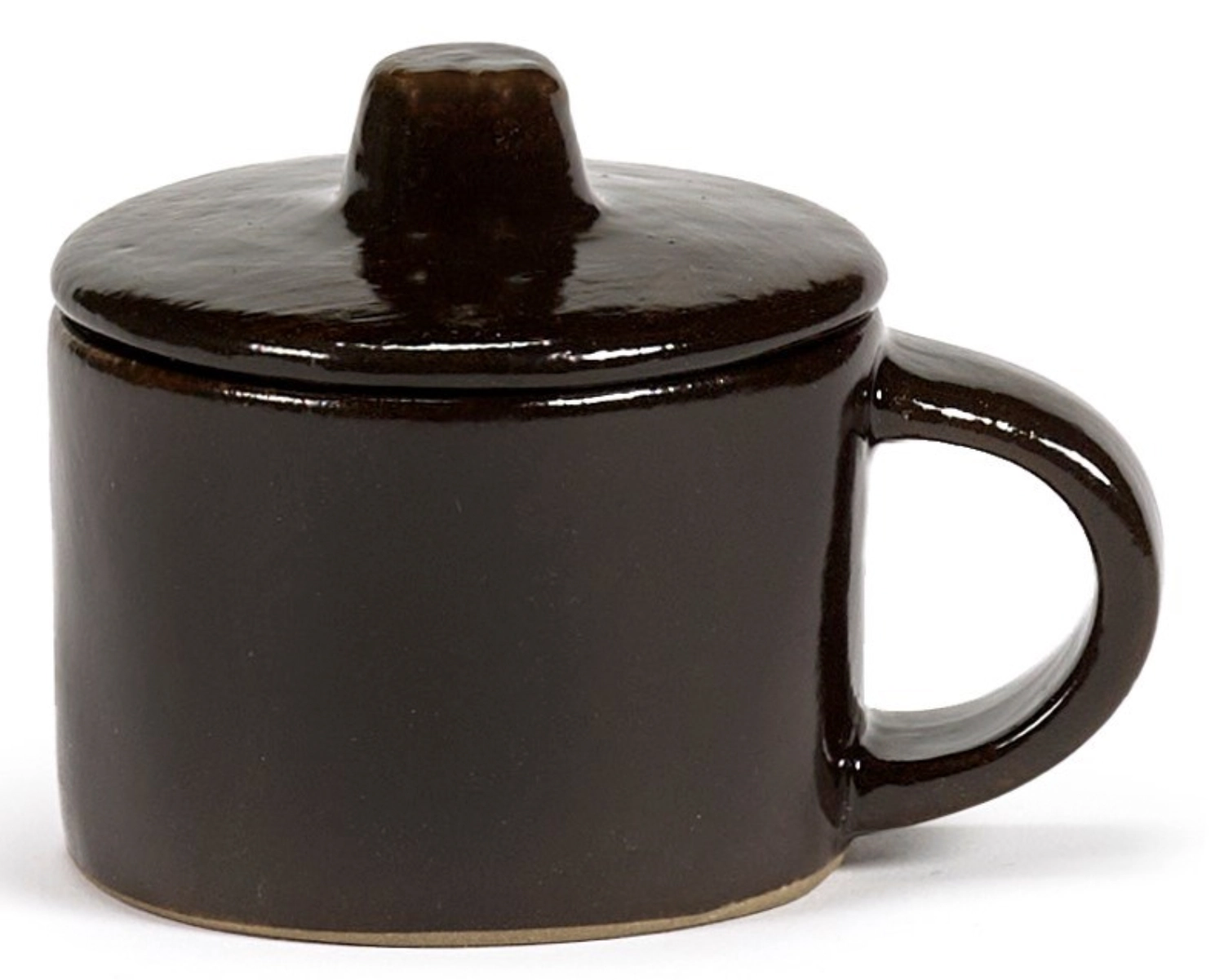 La Mère Tasse à café a. couvercle 7.5x5.5x5.5 cm Ebony