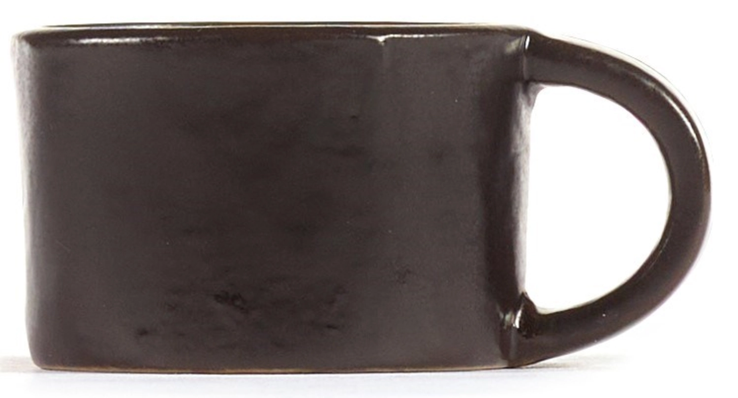 La Mère Tasse à café à couvercle 7.5x5.5x4 cm Ebony