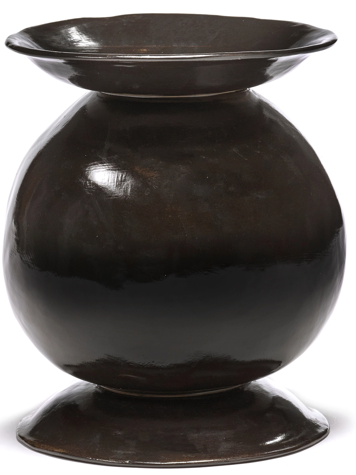 La Mère Vase D20 H24.5 cm Ebony