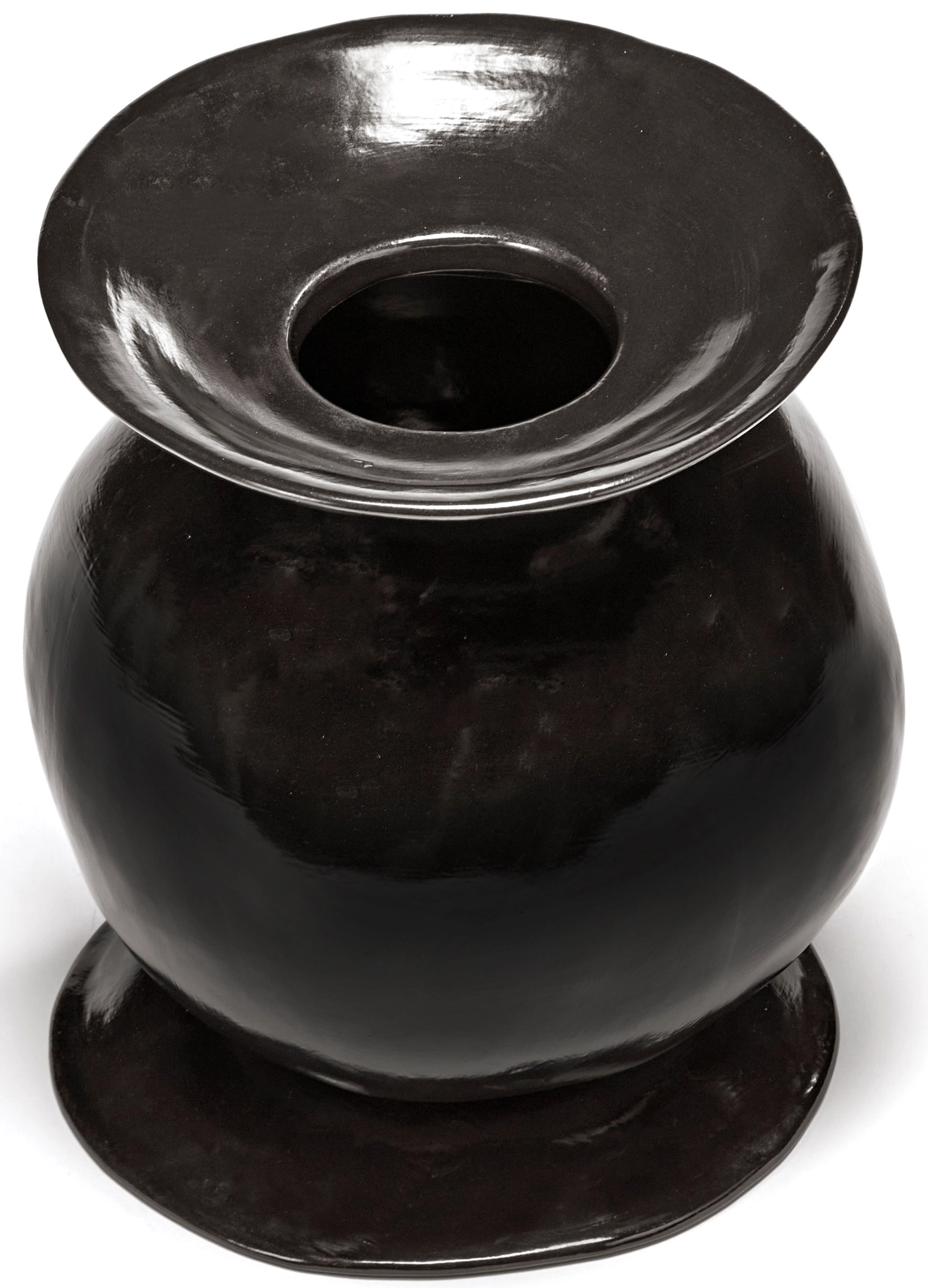 La Mère Vase D20 H24.5 cm Ebony