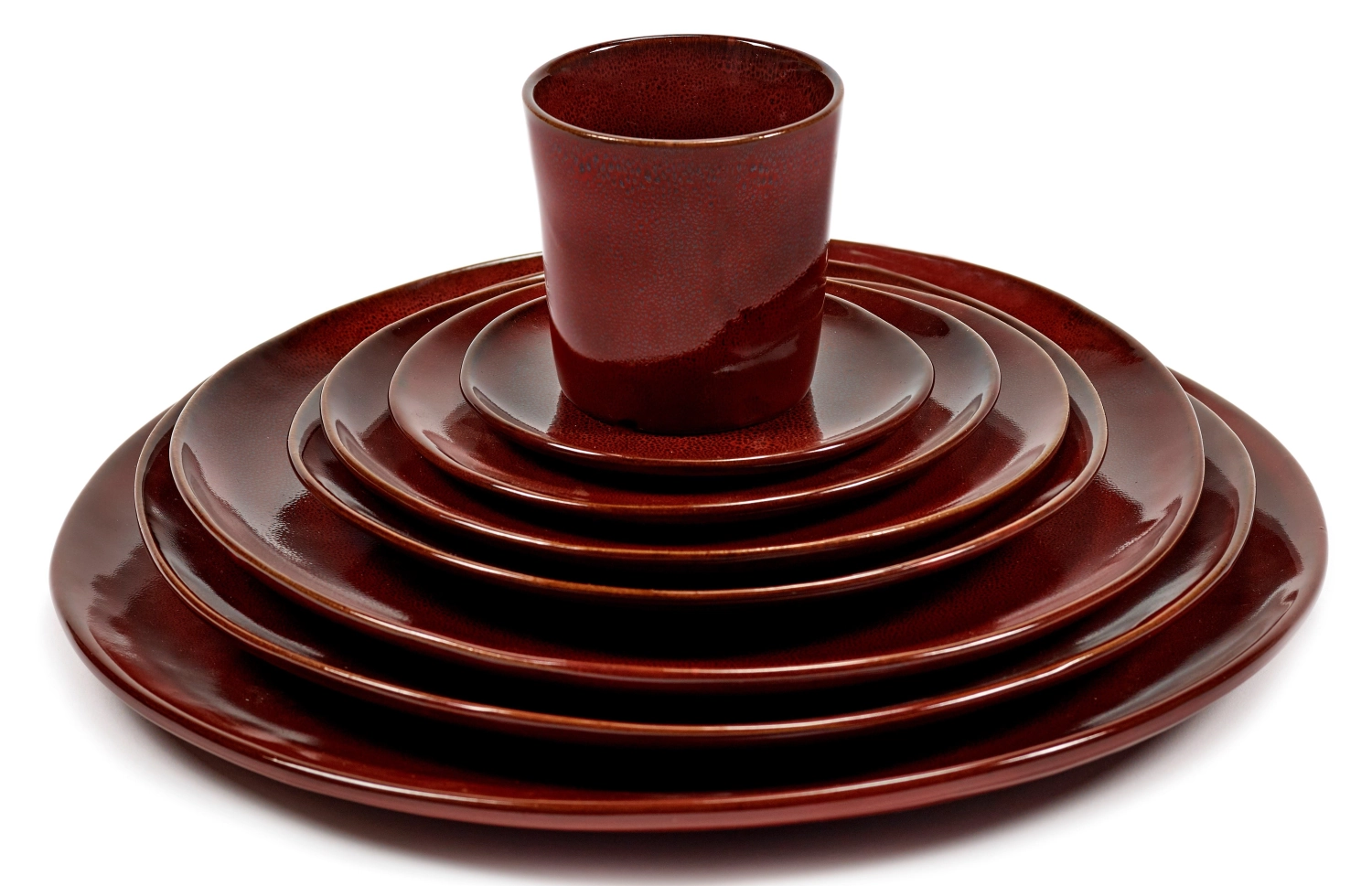 La Mère plat de service D30.5 H2.5 cm Venetian Red