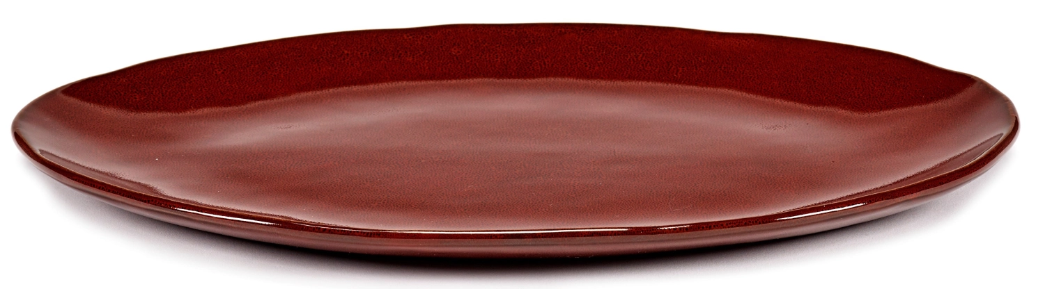 La Mère Assiette ovale 37.5x27.5x2 cm Venetian Red