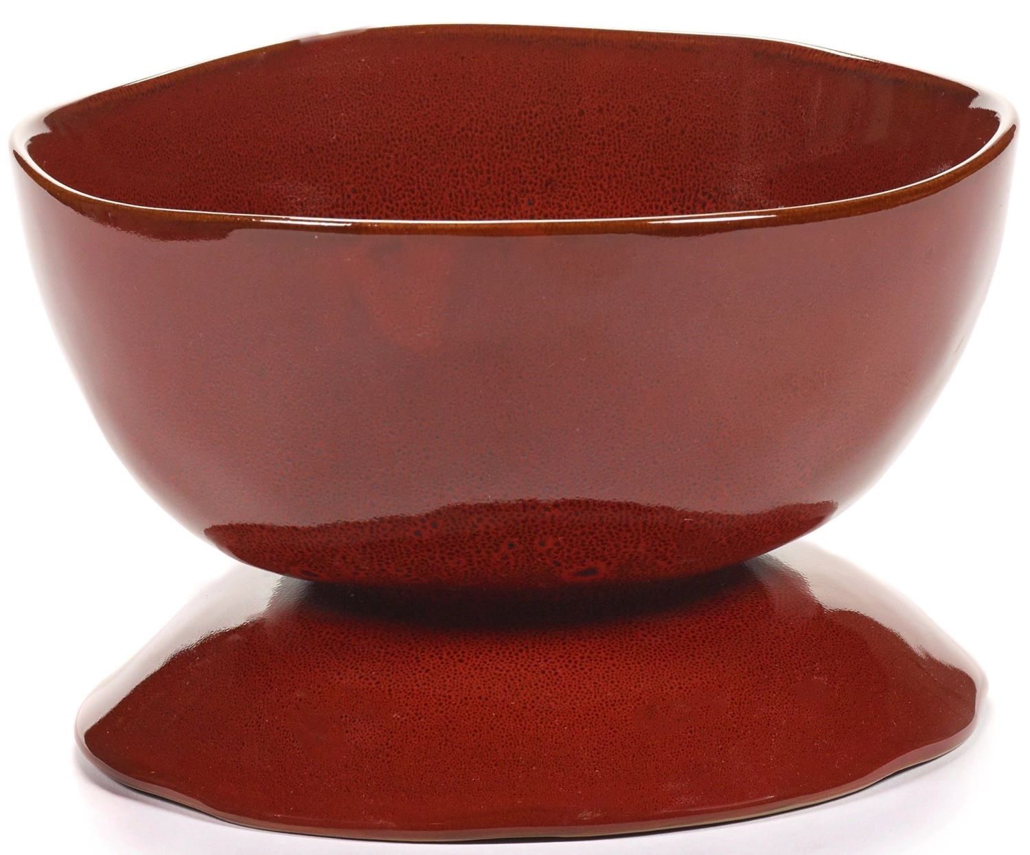 La Mère Plat haut sur pied L D20.5 H13 cm Venetian Red