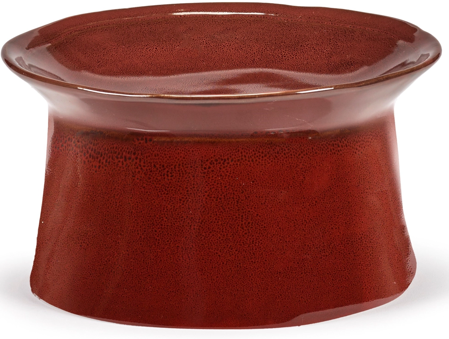 La Mère Assiette creuse grand pied D19.5 H11 cm Venetian Red