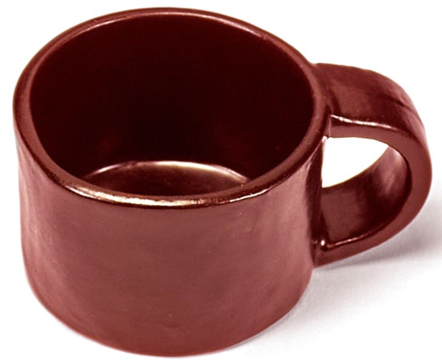 La Mère tasse à café à couvercle 7.5x5.5x4 cm Venetian Red