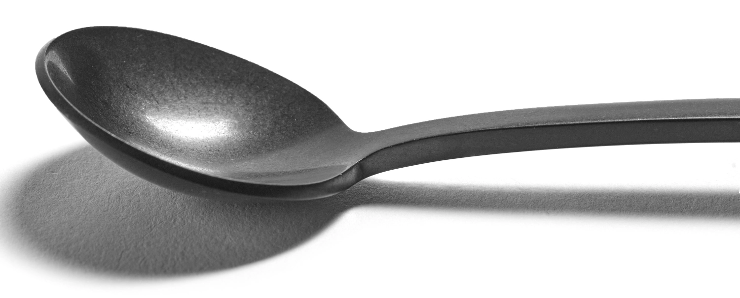 La Mère cuillère à dessert 17x3.4 cm Black Stonewashed