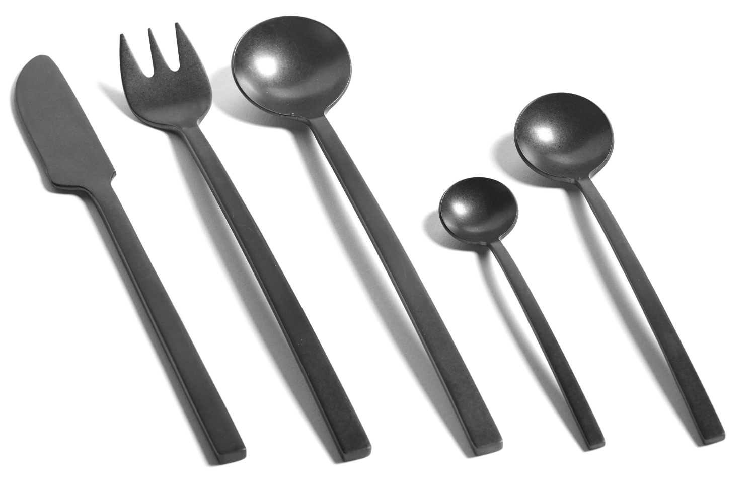 La Mère cuillère à dessert 17x3.4 cm Black Stonewashed