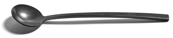La Mère cuillère à dessert 17x3.4 cm Black Stonewashed