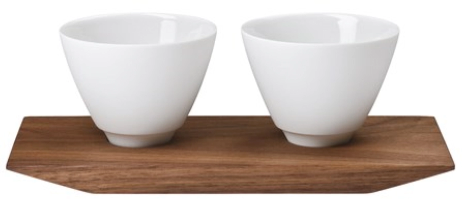 Velvet 2er-Set Amuse-Bouche Schälchen auf Tablett