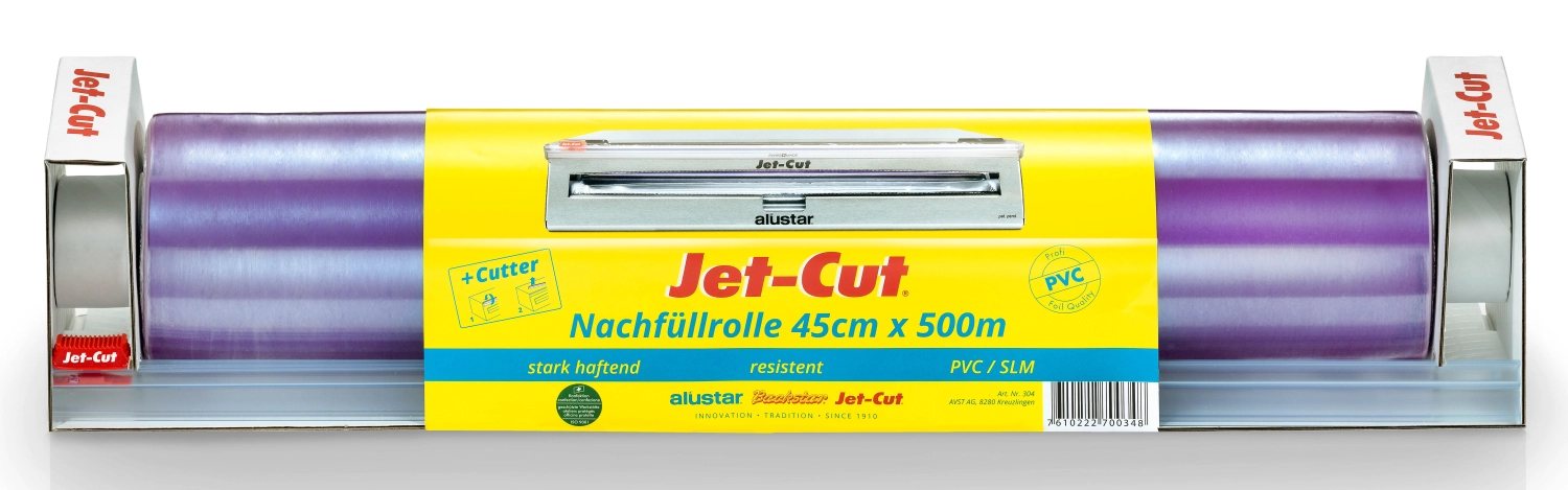 Jet-cut recharge rouleau pvc, 45 cm x 500 m