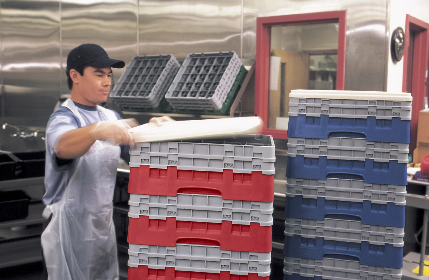 Panier de base Camrack a. 2 extenseurs Rouge