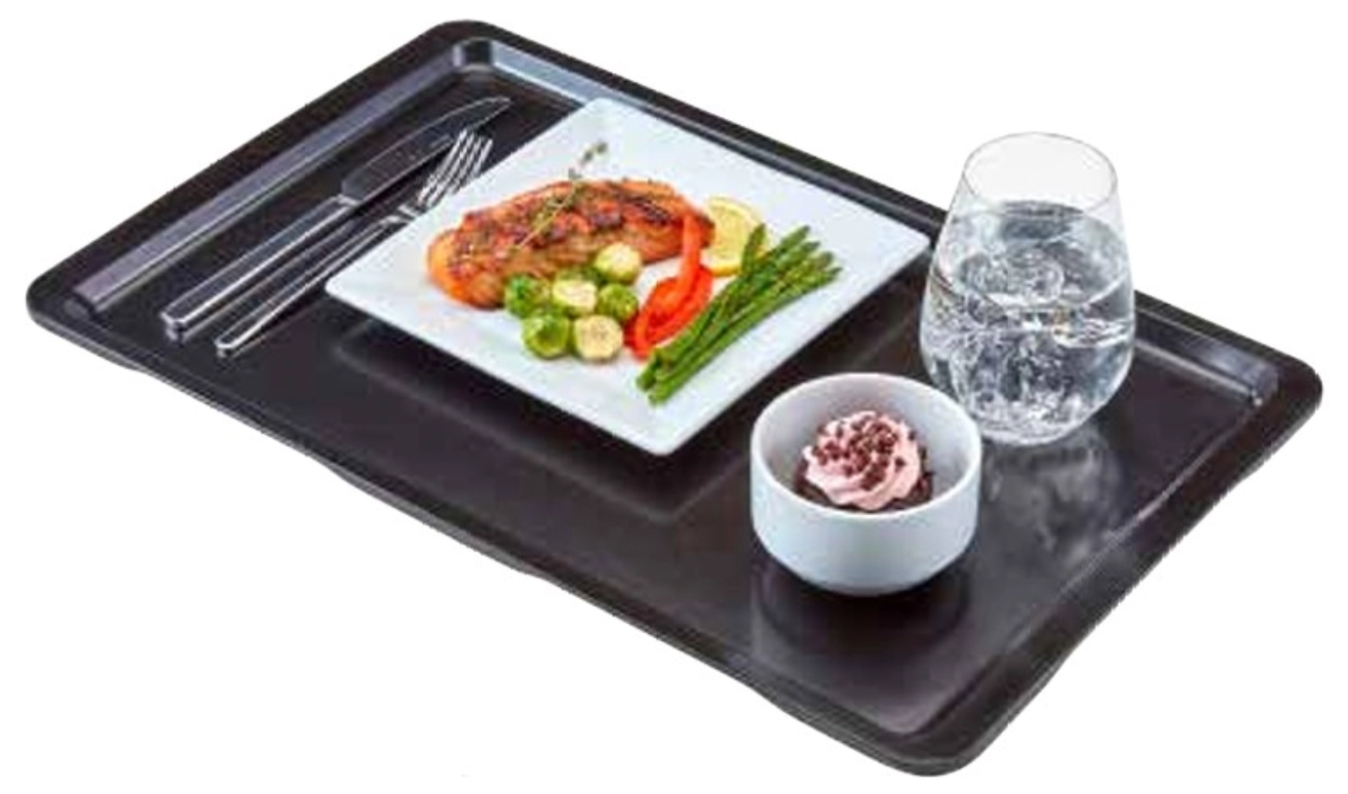 Tablett GP 1070 Schwarz mit verstärkten Kanten