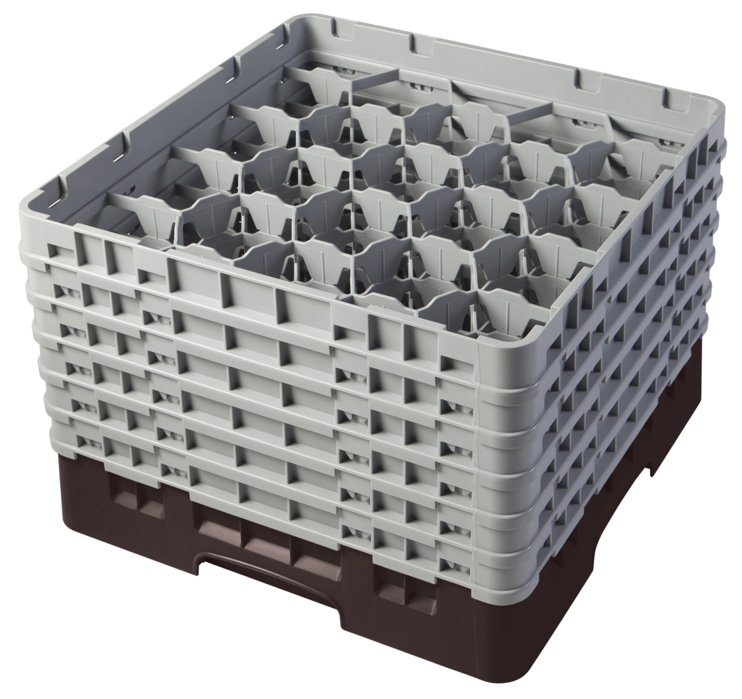 Camrack a. 20 compartiments 29.8cm Marron