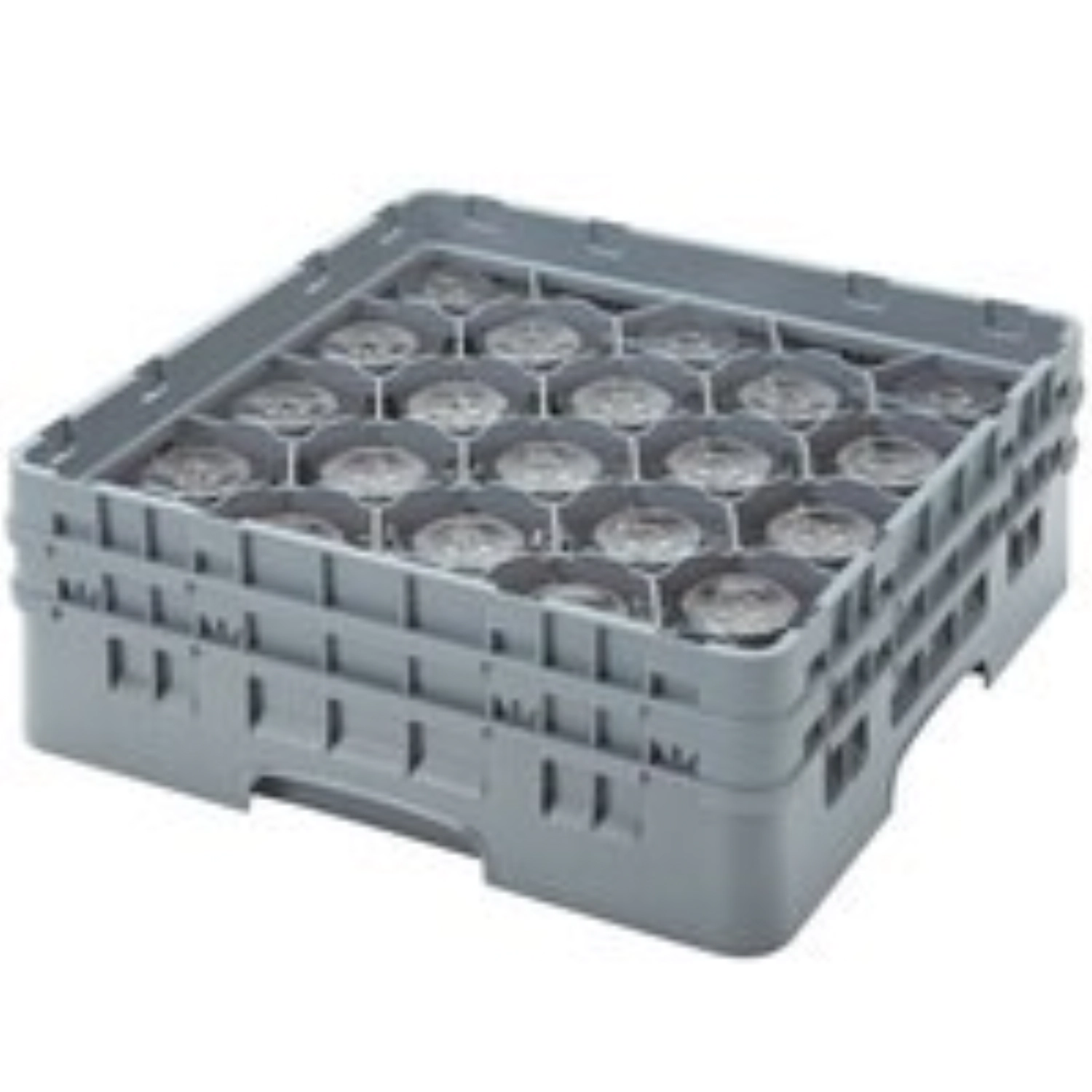 Camrack a. 20 compartiments 15.5cm gris