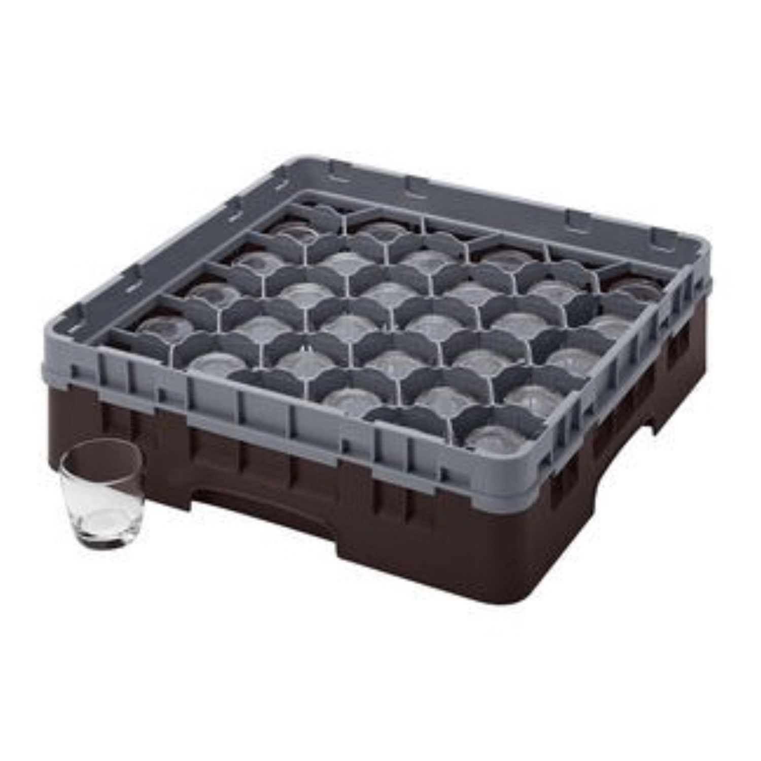 Camrack a. 30 compartiments 9.2cm brun