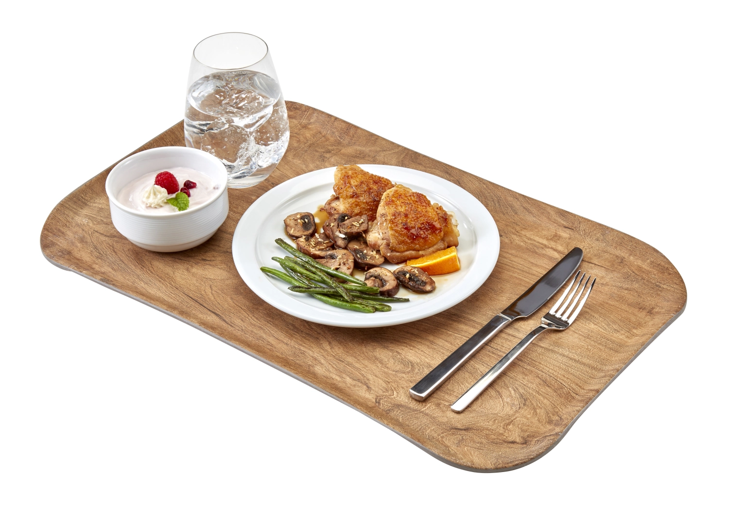 Plateau Versa Century 37x53cm Marron Olive