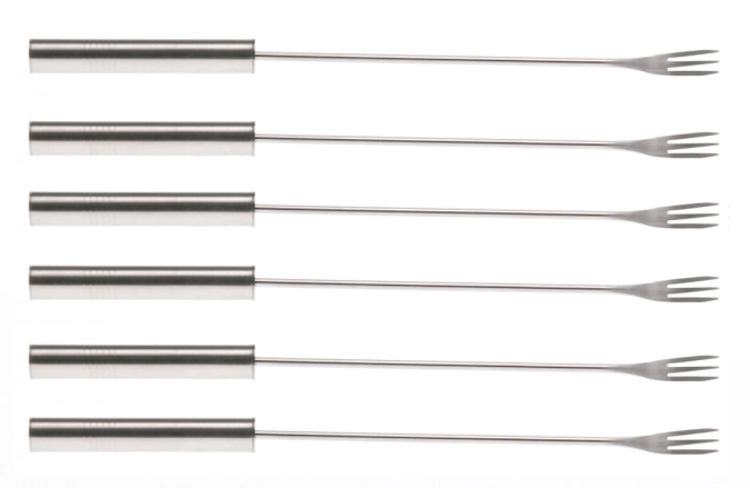 Fourchettes à fondue au fromage  Massive  manche en acier