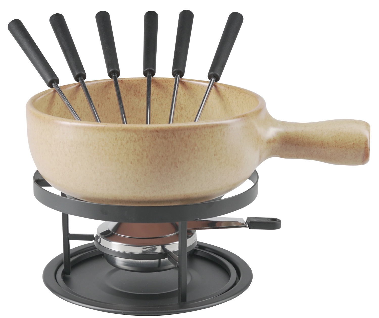 Set à fondue au fromage « Tabacco », 9 pièces, Ø22 cm,beige