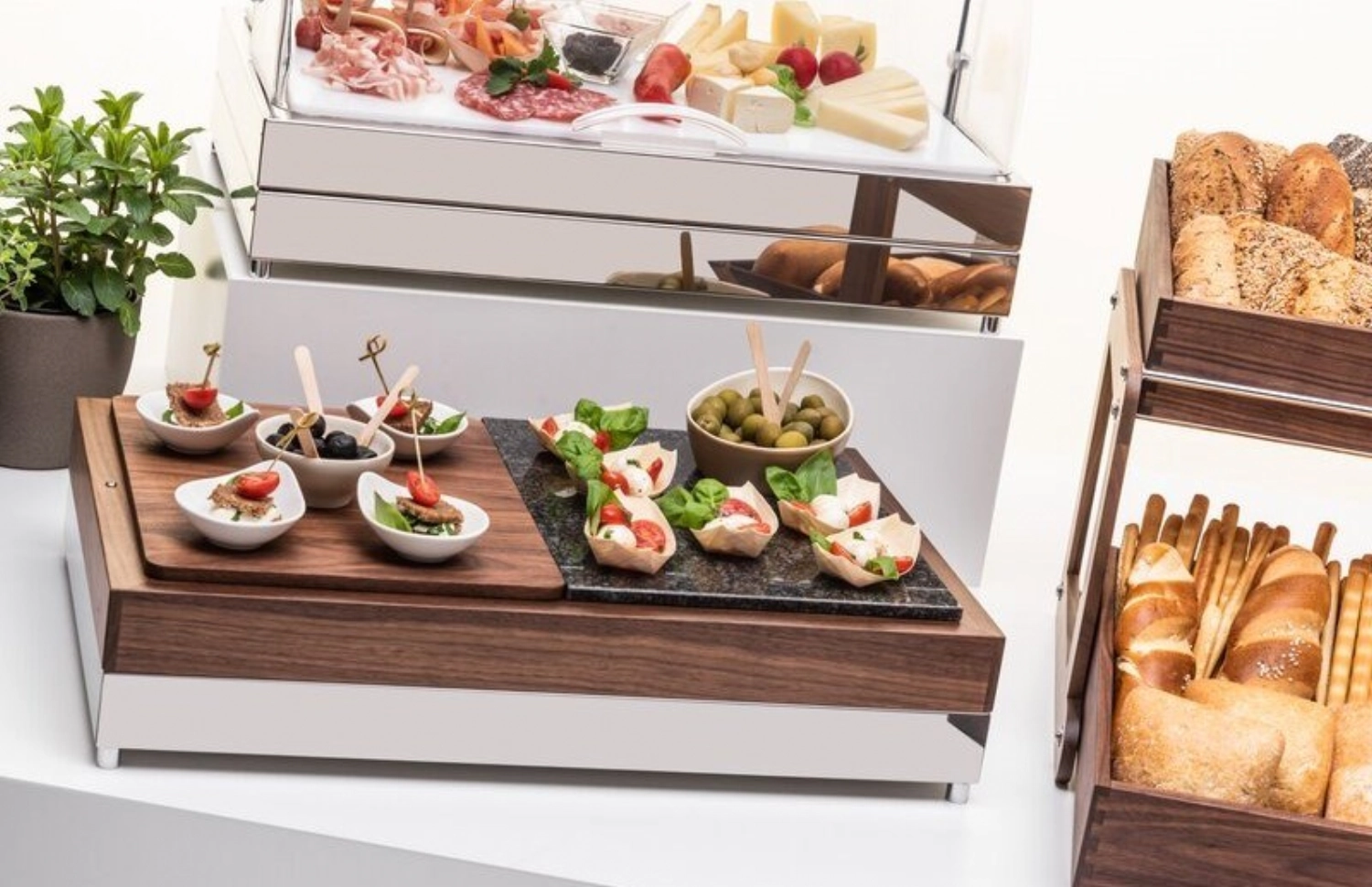 FANTASY boîte à pain 2 niveaux 2xGN 1/2, 66x46x37cm